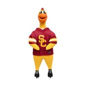 USC Trojans SC Interlock Rubber Chicken Pet Toy